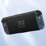 eXtremeRate DIY Replacement Full Set Shell Case with Buttons for Joycon 2 of Nintendo Switch 2 - Essence Version - Clear Glacier Blue - BSUNTM003