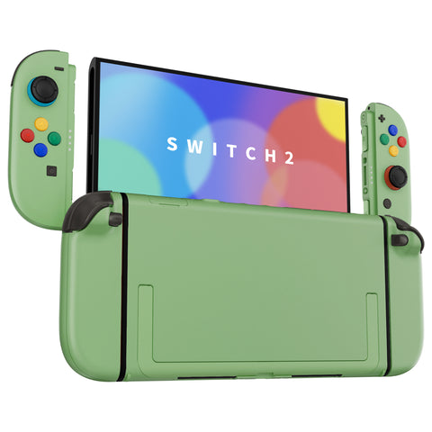 eXtremeRate DIY Replacement Full Set Shells with Buttons for Nintendo Switch 2 - Deluxe Version - Matcha Green - QGRNTM010