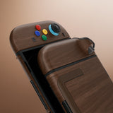 eXtremeRate DIY Replacement Full Set Shells with Buttons for Nintendo Switch 2 - Deluxe Version - Wood Grain - QGRNTS001