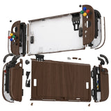 eXtremeRate DIY Replacement Full Set Shells with Buttons for Nintendo Switch 2 - Deluxe Version - Wood Grain - QGRNTS001