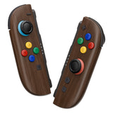 eXtremeRate DIY Replacement Full Set Shells with Buttons for Nintendo Switch 2 - Deluxe Version - Wood Grain - QGRNTS001