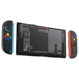 eXtremeRate DIY Replacement Full Set Shells with Buttons for Nintendo Switch 2 - Essence Version - Clear Slate Black - RHANTM002