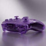 eXtremeRate DIY Replacement Full Set Shells with Buttons for Nintendo Switch 2 Pro Controller - Clear Atomic Purple - QGSPTM001