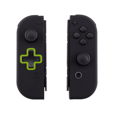 eXtremeRate Soft Touch Black Joycon Handheld Controller Housing (D-Pad Version) with Full Set Buttons, DIY Replacement Shell Case for NS Switch JoyCon & OLED JoyCon - Console Shell NOT Included - JZP310