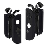 eXtremeRate Soft Touch Black Joycon Handheld Controller Housing (D-Pad Version) with Full Set Buttons, DIY Replacement Shell Case for NS Switch JoyCon & OLED JoyCon - Console Shell NOT Included - JZP310