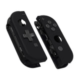 eXtremeRate Soft Touch Black Joycon Handheld Controller Housing (D-Pad Version) with Full Set Buttons, DIY Replacement Shell Case for NS Switch JoyCon & OLED JoyCon - Console Shell NOT Included - JZP310