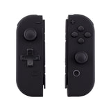 eXtremeRate Soft Touch Black Joycon Handheld Controller Housing (D-Pad Version) with Full Set Buttons, DIY Replacement Shell Case for NS Switch JoyCon & OLED JoyCon - Console Shell NOT Included - JZP310