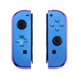 eXtremeRate Chameleon Purple Blue Joycon Handheld Controller Housing (D-Pad Version) with Full Set Buttons, DIY Replacement Shell Case for NS Switch JoyCon & OLED JoyCon - Console Shell NOT Included - JZP301