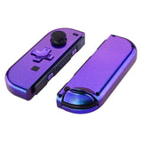 eXtremeRate Chameleon Purple Blue Joycon Handheld Controller Housing (D-Pad Version) with Full Set Buttons, DIY Replacement Shell Case for NS Switch JoyCon & OLED JoyCon - Console Shell NOT Included - JZP301