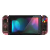 eXtremeRate Cherry Pink Joycon Handheld Controller Housing (D-Pad Version) with Full Set Buttons, DIY Replacement Shell Case for NS Switch JoyCon & OLED JoyCon - Console Shell NOT Included - JZM509