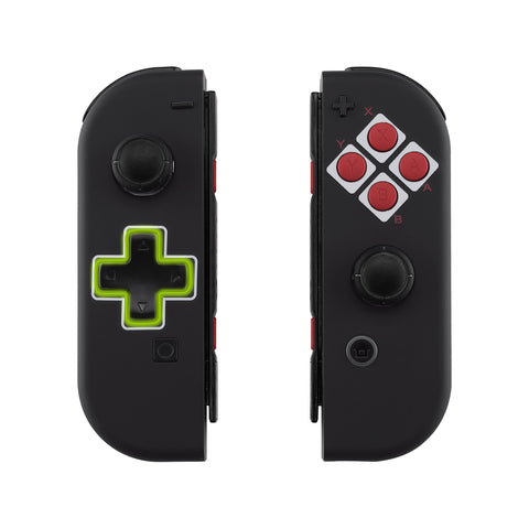 eXtremeRate Classics NES Style Joycon Handheld Controller Housing (D-Pad Version) with Full Set Buttons, DIY Replacement Shell Case for NS Switch JoyCon & OLED JoyCon - Console Shell NOT Included - JZT104