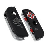 eXtremeRate Classics NES Style Joycon Handheld Controller Housing (D-Pad Version) with Full Set Buttons, DIY Replacement Shell Case for NS Switch JoyCon & OLED JoyCon - Console Shell NOT Included - JZT104