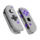 eXtremeRate Classics SNES Style Joycon Handheld Controller Housing (D-Pad Version) with Full Set Buttons, DIY Replacement Shell Case for NS Switch JoyCon & OLED JoyCon - Console Shell NOT Included - JZT105