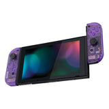 eXtremeRate Clear Atomic Purple Joycon Handheld Controller Housing (D-Pad Version) with Full Set Buttons, DIY Replacement Shell Case for NS Switch JoyCon & OLED JoyCon - Console Shell NOT Included - JZM505