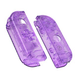 eXtremeRate Clear Atomic Purple Joycon Handheld Controller Housing (D-Pad Version) with Full Set Buttons, DIY Replacement Shell Case for NS Switch JoyCon & OLED JoyCon - Console Shell NOT Included - JZM505