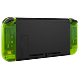 eXtremeRate Clear Lime Green Joycon Handheld Controller Housing (D-Pad Version) with Full Set Buttons, DIY Replacement Shell Case for NS Switch JoyCon & OLED JoyCon - Console Shell NOT Included - JZM510