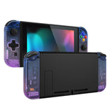 eXtremeRate Joycon Handheld Controller Gradient Translucent Bluebell Housing (D-Pad Version) with Full Set Buttons, DIY Replacement Shell Case for NS Switch JoyCon & OLED JoyCon – Joycon and Console NOT Included - JZP317