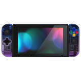 eXtremeRate Joycon Handheld Controller Gradient Translucent Bluebell Housing (D-Pad Version) with Full Set Buttons, DIY Replacement Shell Case for NS Switch JoyCon & OLED JoyCon – Joycon and Console NOT Included - JZP317