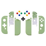 eXtremeRate Matcha Green Joycon Handheld Controller Housing (D-Pad Version) with Full Set Buttons, DIY Replacement Shell Case for NS Switch JoyCon & OLED JoyCon – Console Shell NOT Included - JZP316