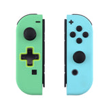 eXtremeRate Joycon Handheld Controller Mint Green & Heaven Blue Housing (D-Pad Version) with Full Set Buttons, DIY Replacement Shell Case for NS Switch JoyCon & OLED JoyCon – Joycon and Console NOT Included - JZP311