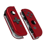 eXtremeRate Soft Touch Red Joycon Handheld Controller Housing (D-Pad Version) with Full Set Buttons, DIY Replacement Shell Case for NS Switch JoyCon & OLED JoyCon - Console Shell NOT Included - JZP302