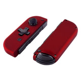 eXtremeRate Soft Touch Red Joycon Handheld Controller Housing (D-Pad Version) with Full Set Buttons, DIY Replacement Shell Case for NS Switch JoyCon & OLED JoyCon - Console Shell NOT Included - JZP302