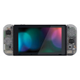 eXtremeRate Transparent Clear Joycon Handheld Controller Housing (D-Pad Version) with Full Set Buttons, DIY Replacement Shell Case for NS Switch JoyCon & OLED JoyCon - Console Shell NOT Included - JZM501