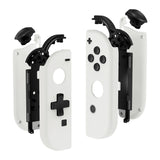 eXtremeRate White Joycon Handheld Controller Housing (D-Pad Version) with Full Set Buttons, DIY Replacement Shell Case for NS Switch JoyCon & OLED JoyCon - Console Shell NOT Included - JZP303