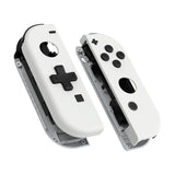 eXtremeRate White Joycon Handheld Controller Housing (D-Pad Version) with Full Set Buttons, DIY Replacement Shell Case for NS Switch JoyCon & OLED JoyCon - Console Shell NOT Included - JZP303