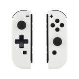 eXtremeRate White Joycon Handheld Controller Housing (D-Pad Version) with Full Set Buttons, DIY Replacement Shell Case for NS Switch JoyCon & OLED JoyCon - Console Shell NOT Included - JZP303