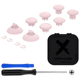 eXtremeRate EDGE Sticks Swappable Thumbsticks for PS5 Controller, Custom Cherry Blossoms Pink Replacement Interchangeable Analog Stick Joystick for PS5, for PS4 All Model Controllers Universal - WITHOUT Controller - P5J212