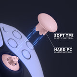 eXtremeRate EDGE Sticks Swappable Thumbsticks for PS5 Controller, Custom Cherry Blossoms Pink Replacement Interchangeable Analog Stick Joystick for PS5, for PS4 All Model Controllers Universal - WITHOUT Controller - P5J212