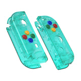 eXtremeRate Emerald Green Joycon Handheld Controller Housing with Full Set Buttons, DIY Replacement Shell Case for NS Switch JoyCon & OLED JoyCon - Joycon and Console NOT Included - CM508