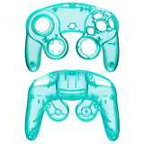 eXtremeRate Emerald Green Replacement Faceplate Backplate with Buttons for Nintendo GameCube Controller - GCNM5004