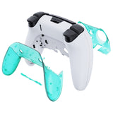 eXtremeRate Emerald Green Top Bottom Decorative Trim Shell Compatible with ps5 Edge Controller DIY Replacement Front Back Clip Shell, Custom Plates Cover Compatible with ps5 Edge Controller - CXQEGM005