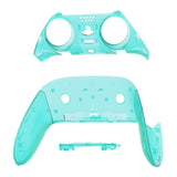 eXtremeRate Emerald Green Top Bottom Decorative Trim Shell Compatible with ps5 Edge Controller DIY Replacement Front Back Clip Shell, Custom Plates Cover Compatible with ps5 Edge Controller - CXQEGM005