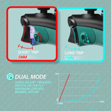 eXtremeRate FLEXOR Rubberized Side Rails Grips Trigger Stop Kit for Xbox Series X/S Controller & Xbox Core Controller - Diamond Textured Teal Green - PX3Q3012
