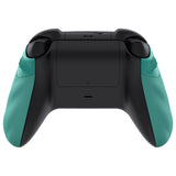 eXtremeRate FLEXOR Rubberized Side Rails Grips Trigger Stop Kit for Xbox Series X/S Controller & Xbox Core Controller - Diamond Textured Teal Green - PX3Q3012
