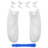 eXtremeRate FLEXOR Rubberized Side Rails Grips Trigger Stop Kit for Xbox Series X/S Controller & Xbox Core Controller - Diamond Textured Frosted White - PX3Q3013