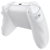 eXtremeRate FLEXOR Rubberized Side Rails Grips Trigger Stop Kit for Xbox Series X/S Controller & Xbox Core Controller - Diamond Textured Frosted White - PX3Q3013