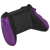 eXtremeRate FLEXOR Rubberized Side Rails Grips Trigger Stop Kit for Xbox Series X/S Controller & Xbox Core Controller - Diamond Textured Mist Purple - PX3Q3011