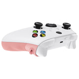 eXtremeRate FLEXOR Rubberized Side Rails Grips Trigger Stop Kit for Xbox Series X/S Controller & Xbox Core Controller - Diamond Textured Pale Red - PX3Q3010