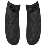 eXtremeRate FLEXOR Rubberized Side Rails Grips Trigger Stop Kit for Xbox Series X/S Controller & Xbox Core Controller - Diamond Textured Shadow Black - PX3Q3014