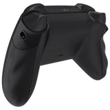 eXtremeRate FLEXOR Rubberized Side Rails Grips Trigger Stop Kit for Xbox Series X/S Controller & Xbox Core Controller - Diamond Textured Shadow Black - PX3Q3014