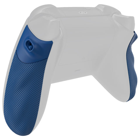 eXtremeRate FLEXOR Rubberized Side Rails Grips Trigger Stop Kit for Xbox Series X/S Controller & Xbox Core Controller - Diamond Textured Yale Blue - PX3Q3008