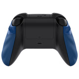 eXtremeRate FLEXOR Rubberized Side Rails Grips Trigger Stop Kit for Xbox Series X/S Controller & Xbox Core Controller - Diamond Textured Yale Blue - PX3Q3008