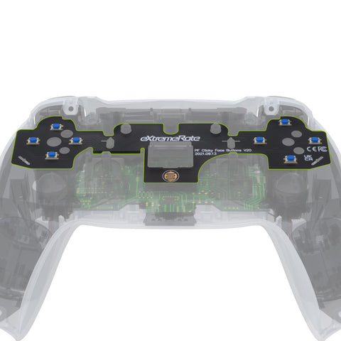 eXtremeRate Face Clicky Kit V2 for PS5 Controller BDM-010 & BDM-020, Custom Tactile Dpad Action Buttons for PS5 Controller - PFMD006