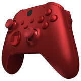 eXtremeRate Scarlet Red Controller Full Set Housing Shell Case with Buttons for Xbox Series X/S Controller, Custom Replacement Side Rails Front Back Plate Cover for Xbox Core Controller - QX3P3005