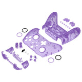 eXtremeRate Replacement Full Set Shell with Buttons for Xbox One Elite Series 2 & Elite 2 Core Controller (Model 1797) - Clear Atomic Purple - QFJE2M002