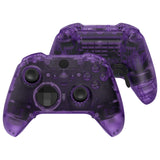 eXtremeRate Replacement Full Set Shell with Buttons for Xbox One Elite Series 2 & Elite 2 Core Controller (Model 1797) - Clear Atomic Purple - QFJE2M002